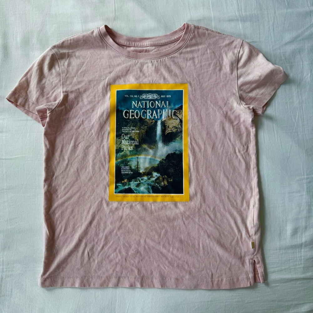 GAP Pink National Geographic Graphic Tee